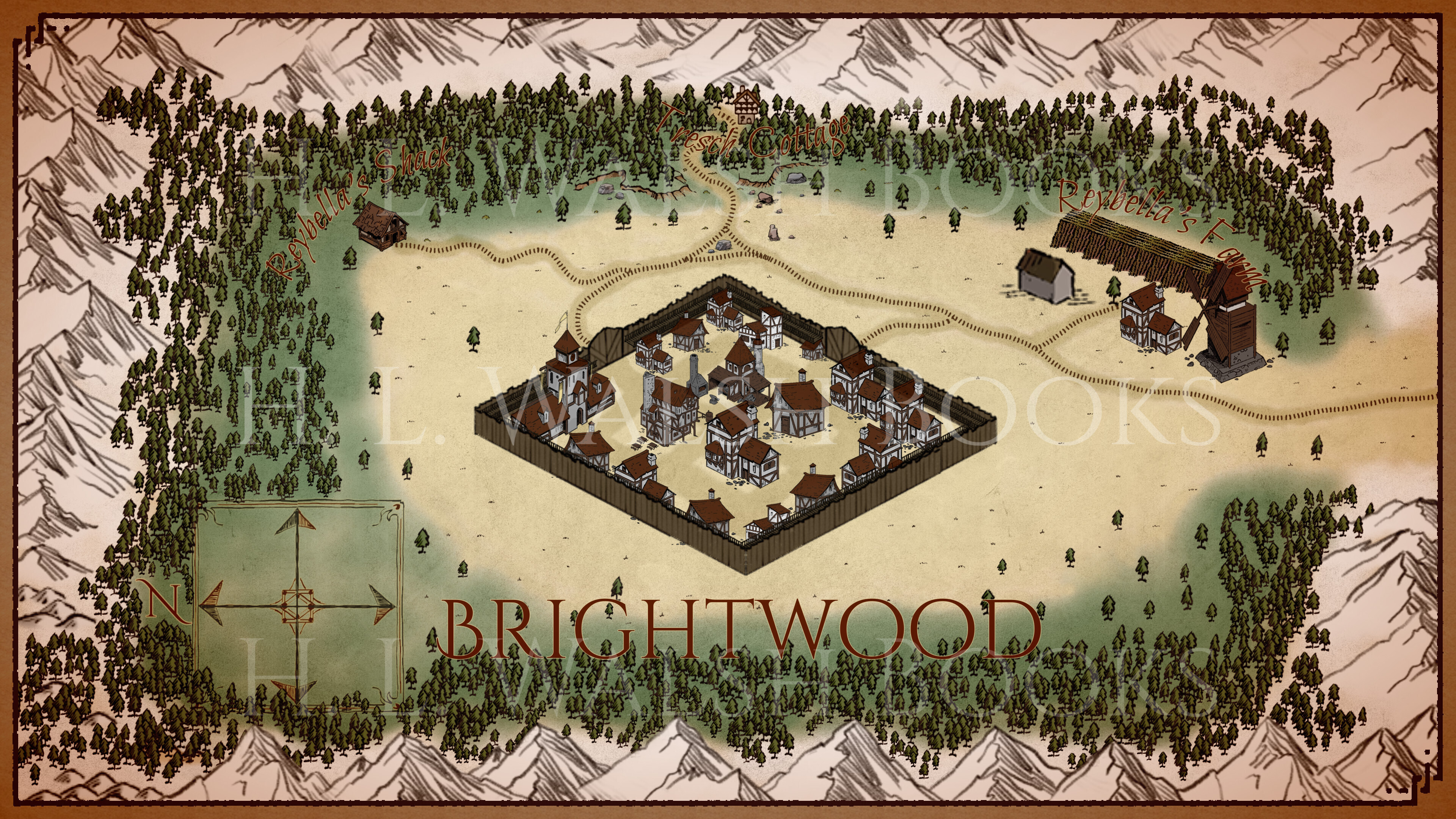Brightwood Area Map